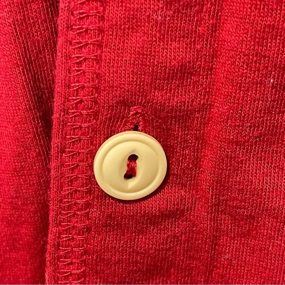 J Crew Oarsman Tag Vintage 1980 Red Union Suit 100% Cotton Made In USA Medium .